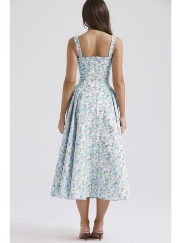 Tazga Kleid in Grün/ Hellblau