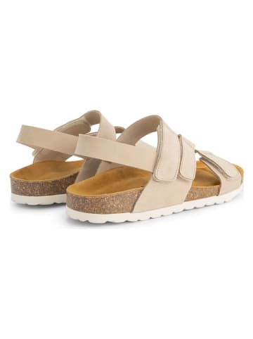 TRAVELIN' Leren sandalen "Harvik" beige