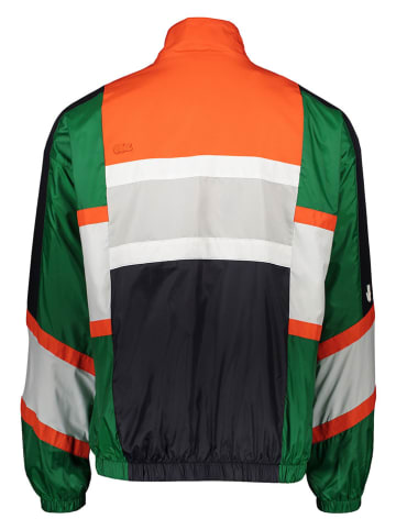 Lacoste Trainingsjacke in Grün/ Orange