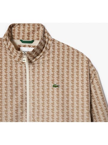 Lacoste Trainingsjacke in Hellbraun