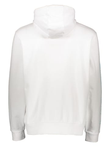 Lacoste Sweatjacke in Weiß/ Türkis