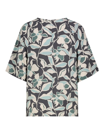 Sublevel Blouse antraciet/mintgroen/crème