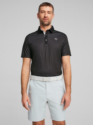 Puma Koszulka polo "Pure Geo" w kolorze czarnym