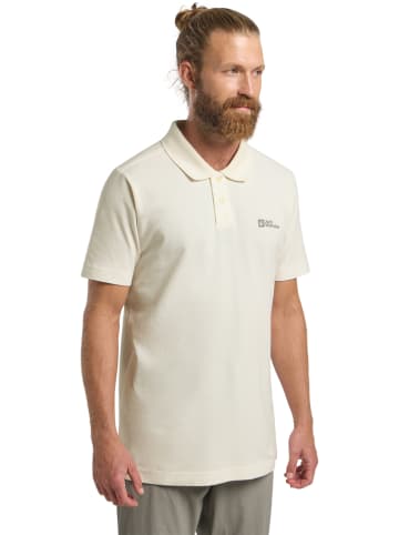 Jack Wolfskin Funktionspoloshirt "Essential" in Beige