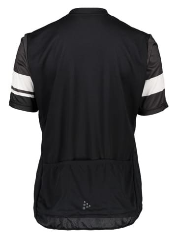 Craft Koszulka kolarska "Core Endur" w kolorze czarno-białym