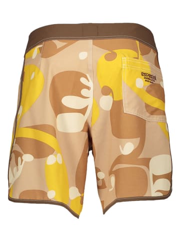 Quiksilver Badeshorts in Hellbraun/ Beige/ Gelb