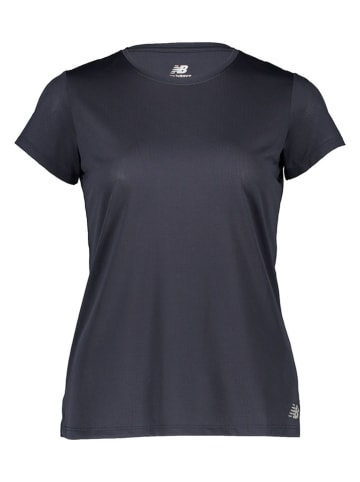 New Balance Koszulka "Core" w kolorze granatowym do biegania