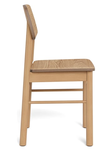 Actona 2-delige set: eetkamerstoelen "Barlow" lichtbruin - (B)44 x (H)80 x (D)47,5 cm