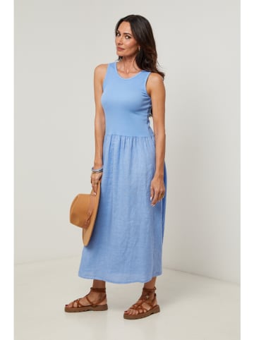 Le Monde du Lin Jurk blauw