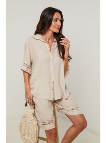 Le Monde du Lin Linnen short beige