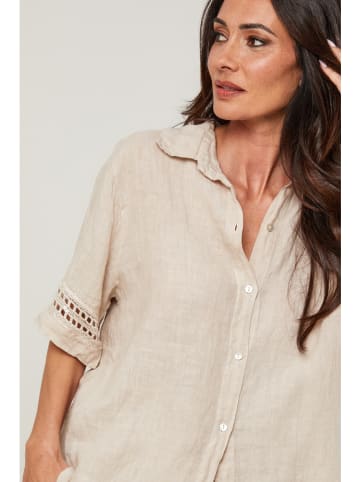 Le Monde du Lin Linnen short beige