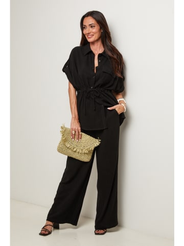 Le Monde du Lin 2tlg. Outfit in Schwarz