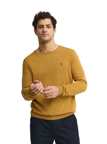 Polo Club Sweter w kolorze musztardowym