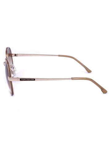 Tom Tailor Damskie okulary przeciwsłoneczne w kolorze złoto-jasnobrązowym