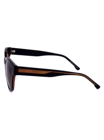 Tom Tailor Damskie okulary przeciwsłoneczne w kolorze czarno-brązowym