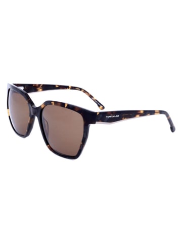 Tom Tailor Damen-Sonnenbrille in Schwarz/ Hellbraun