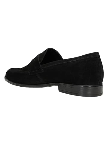Wojas Leder-Slipper in Schwarz