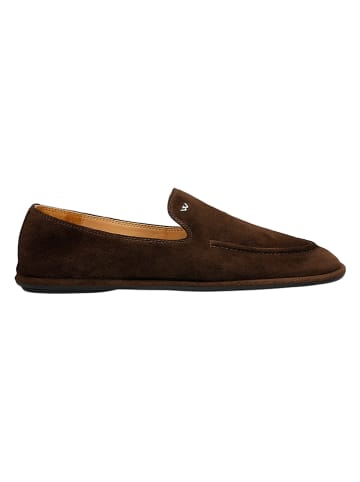 Wojas Leder-Slipper in Dunkelbraun