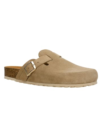Wojas Leder-Pantoletten in Beige