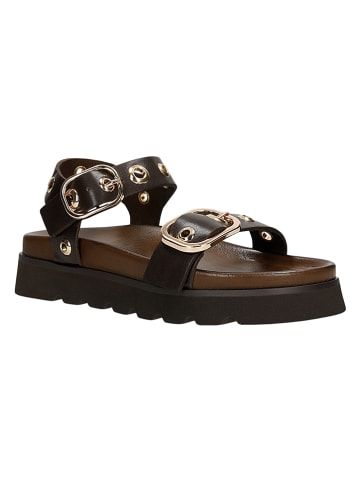 Wojas Leder-Sandalen in Schwarz