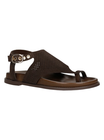 Wojas Leren sandalen donkerbruin