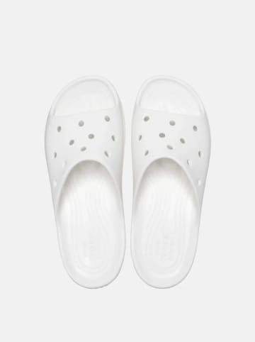 Crocs Klapki "Classic Platform" w kolorze białym