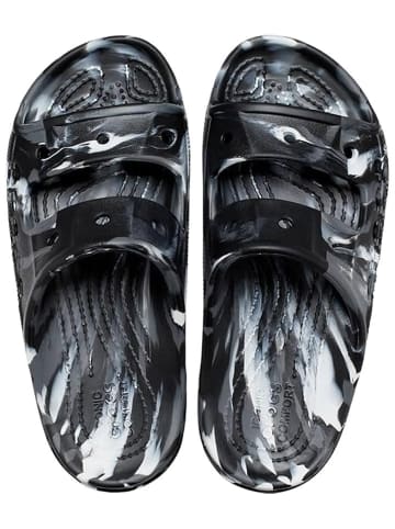 Crocs Pantoletten "Baya" in Schwarz/ Weiß