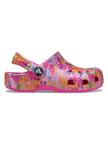 Crocs Chodaki "Classic Hyper Real" w kolorze różowym ze wzorem