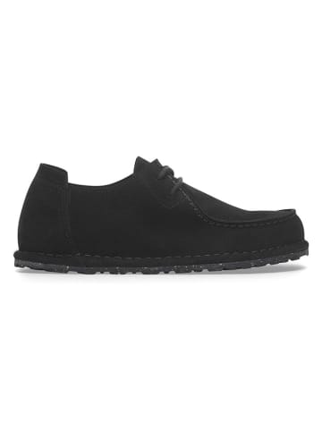 Birkenstock Leder-Schnürschuhe "Utti" in Schwarz