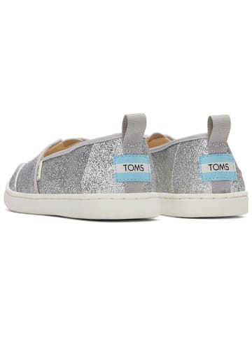 TOMS Slippersy w kolorze srebrnym