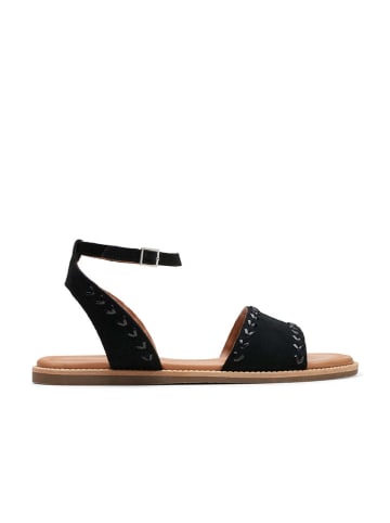 Clarks Skórzane sandały "Maritime May" w kolorze czarnym