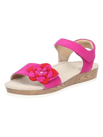 Ara Shoes Skórzane sandały w kolorze różowym
