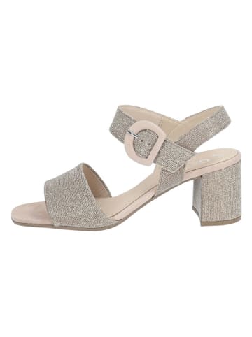 Gabor Leder-Sandaletten in Beige