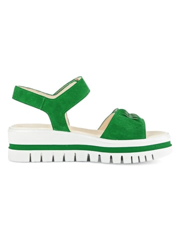 Gabor Leren sandalen groen