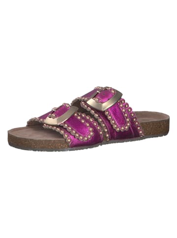 s.Oliver Leren slippers paars