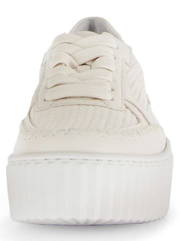 Gabor Leder-Sneakers in Beige
