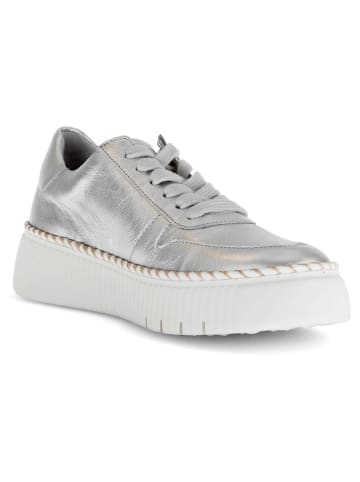 Gabor Leren sneakers zilverkleurig