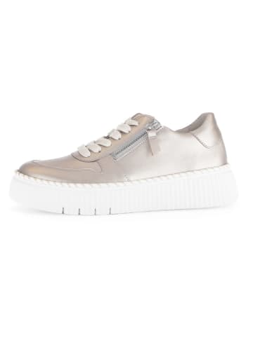 Gabor Leder-Sneakers in Beige