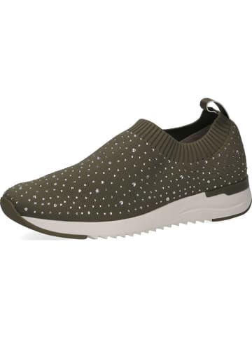 Caprice Slippersy w kolorze oliwkowym