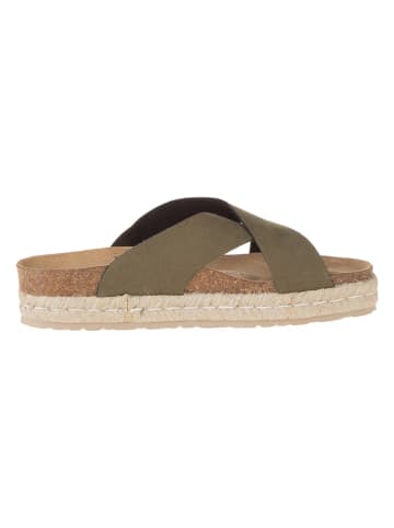 BACKSUN Pantoletten "Milano" in Khaki