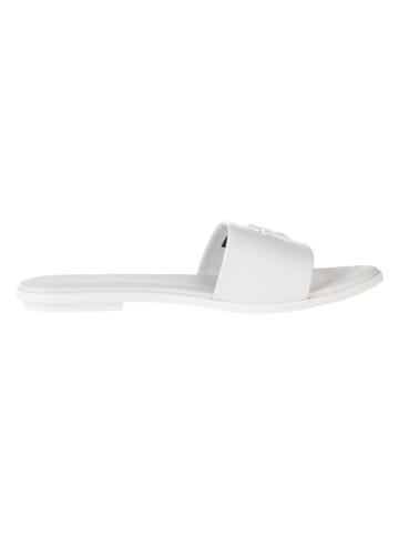 Tommy Hilfiger Shoes Leder-Pantoletten in Creme