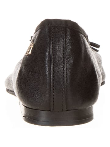 Tommy Hilfiger Shoes Leder-Ballerinas in Schwarz
