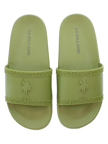 U.S. Polo Assn. Klapki w kolorze khaki