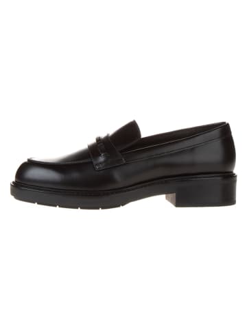 Calvin Klein Leder-Mokassins in Schwarz