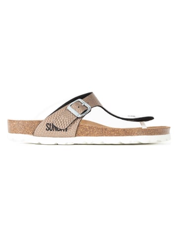 Sunbay Teenslippers "Camelia" goudkleurig