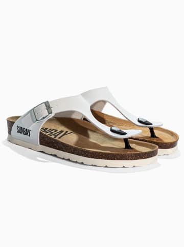 Sunbay Teenslippers "Camelia" wit