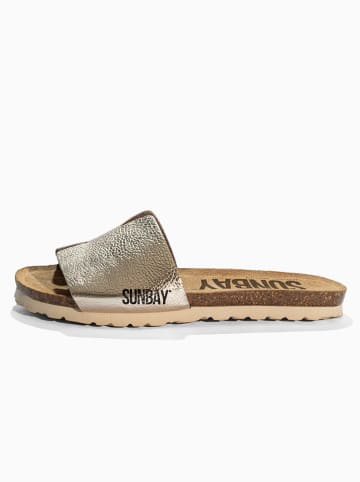 Sunbay Klapki "Djeeli" w kolorze złotym