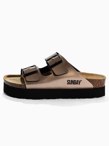 Sunbay Slippers "Edelweiß" goudkleurig