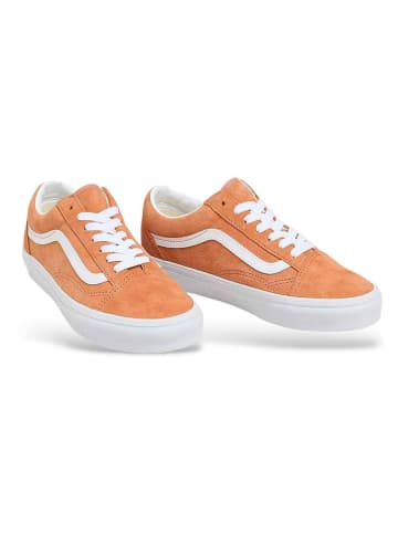 Vans Skórzane sneakersy "Old Skool" w kolorze pomarańczowym