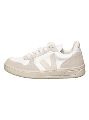 Veja Sneakers "V 10"  in Weiß/ Beige